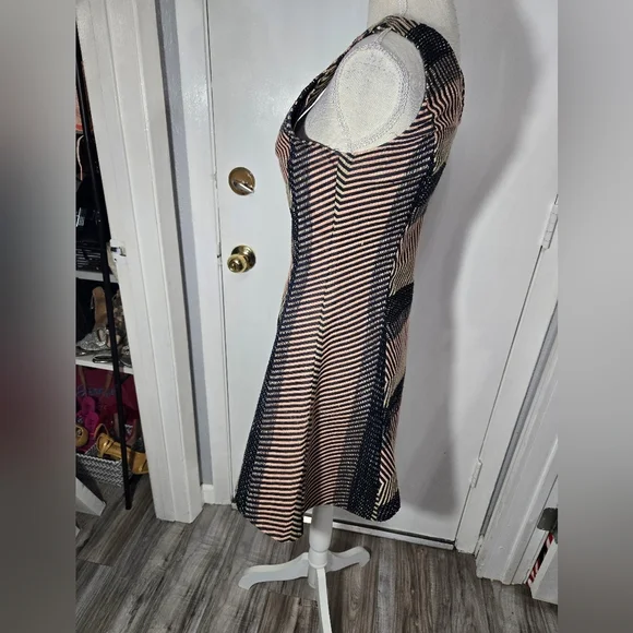 Skies Are Blue A Line Dress Multi Stripe Detail Sz Xs - Picture 6 of 13